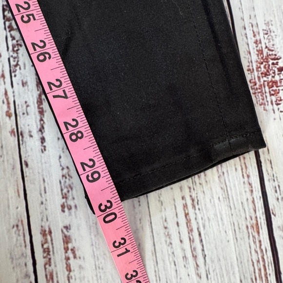 NWT 7 For All Mankind High Waist Ankle Skinny in Black Coated Stretch Jeans 27 - Picture 7 of 10